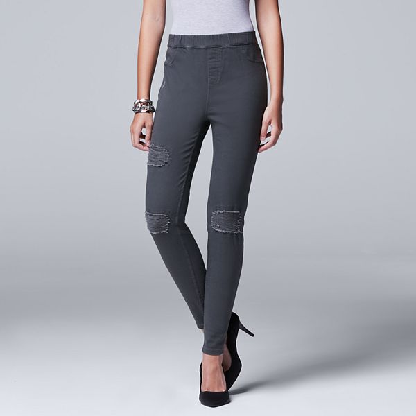 simply vera wang jean leggings