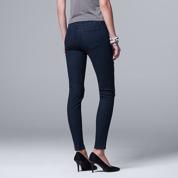 simply vera wang jean leggings