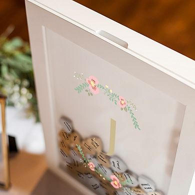 Cathy's Concepts Monogram Shadowbox Heart Drop Guestbook 101-piece Set
