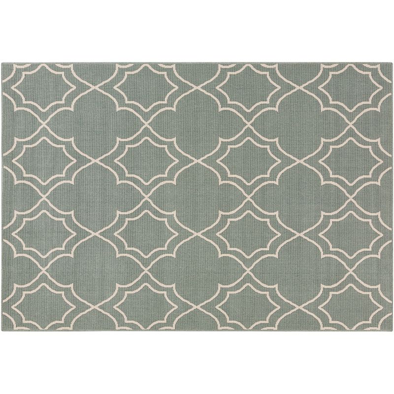 Decor 140 Anderson Trellis Indoor Outdoor Rug, Green, 7.5X11 Ft