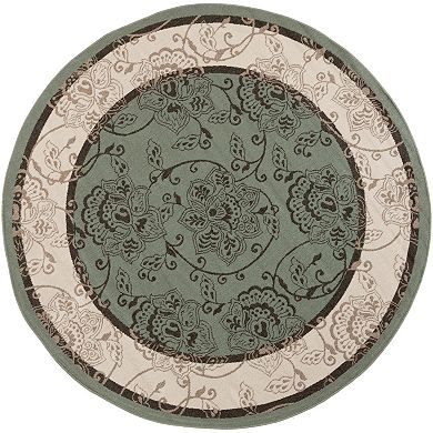 Surya Aoraki Framed Floral Indoor Outdoor Rug
