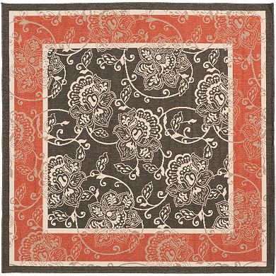Surya Aoraki Framed Floral Indoor Outdoor Rug