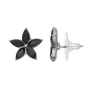 Simply Vera Vera Wang Black Flower Stud Earrings
