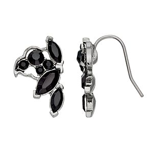 Simply Vera Vera Wang Black Stone Cluster Climber Earrings