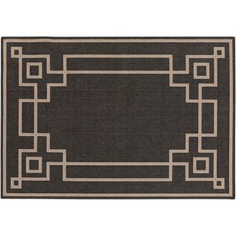 Decor 140 Blanche Framed Geometric Indoor Outdoor Rug