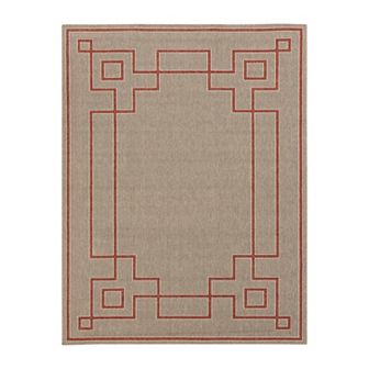 Decor 140 Blanche Framed Geometric Indoor Outdoor Rug