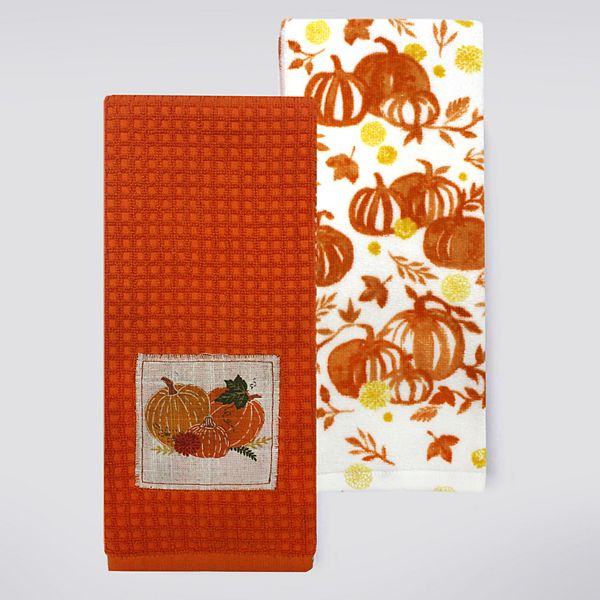 Celebrate Together™ Fall Pumpkin Patch Kitchen Towel 2-pk.