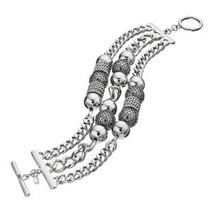 Simply Vera Vera Wang Mesh Beaded Multi Strand Toggle Bracelet