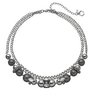 Simply Vera Vera Wang Beaded Double Strand Chain Necklace
