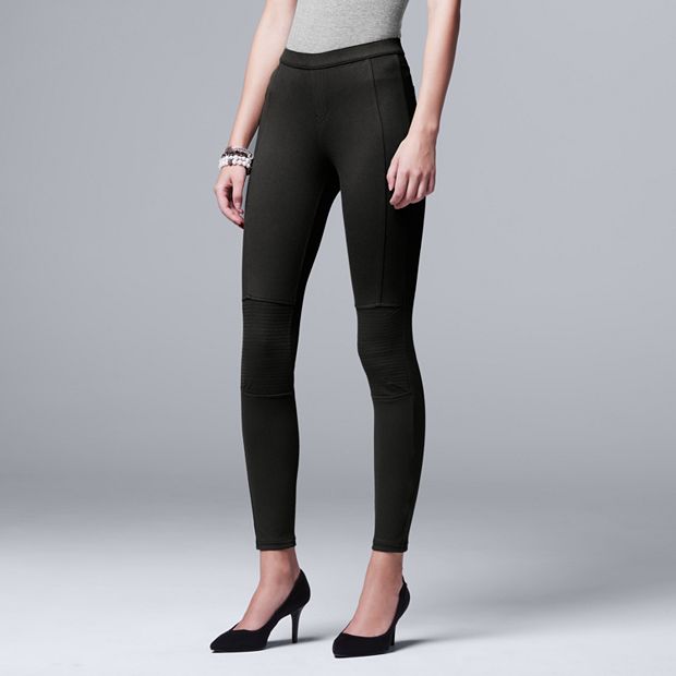 Women's Simply Vera Vera Wang Mid-Rise Cotton Leggings