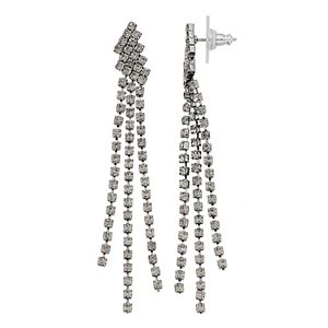 Simply Vera Vera Wang Triple Cup Chain Linear Drop Earrings