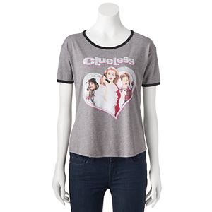 Juniors' Clueless Movie Logo Ringer Graphic Tee