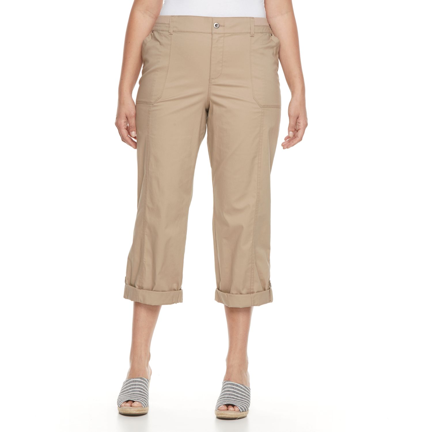 Croft \u0026 Barrow® Cuffed Twill Pants