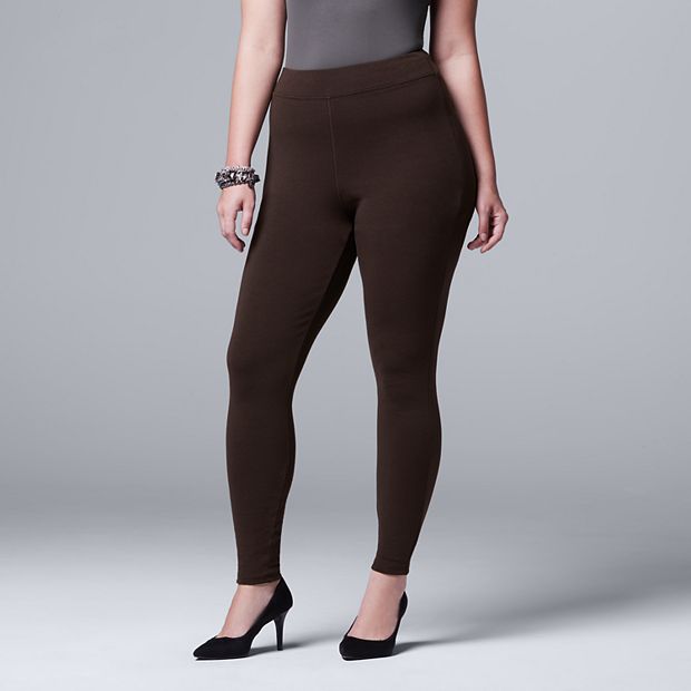 Simply Vera Vera Wang High Waist Fleece-Lined Leggings