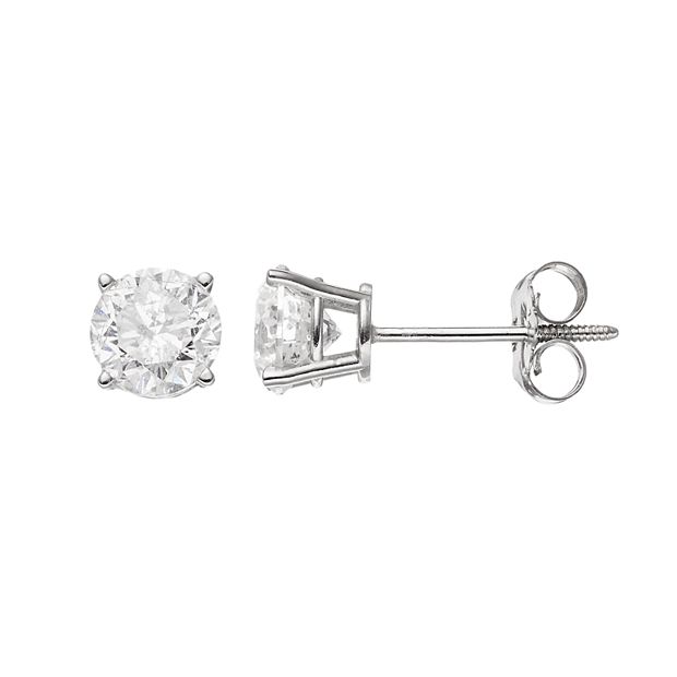 1/10 CT. T.W. Diamond Solitaire Stud Earrings in 14K White Gold