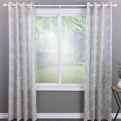 Decopolitan 1" Diameter Urn Adjustable Curtain Rod Set