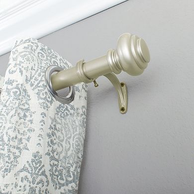 Decopolitan 1" Diameter Urn Adjustable Curtain Rod Set