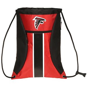 Forever Collectibles Atlanta Falcons Striped Zipper Drawstring Backpack