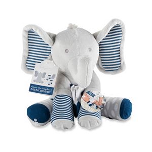 Baby Boy Baby Aspen Lilly the Elephant Plush Toy & Socks Set