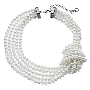 Simply Vera Vera Wang Knotted Multi Strand Simulated Pearl Necklace