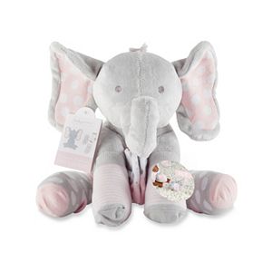 Baby Girl Baby Aspen Lilly the Elephant Plush Toy & Socks Set