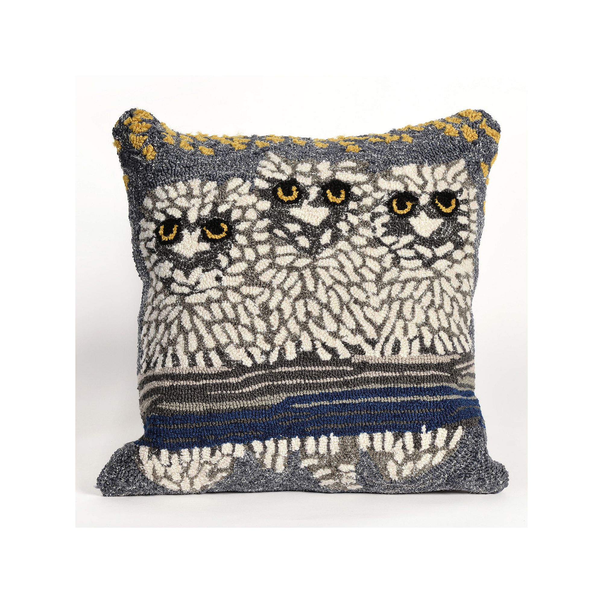Liora Manne Owls Night Throw Pillow, Natural