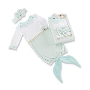 Baby Girl Baby Aspen Simply Enchanted Mermaid 2-Piece Layette Set