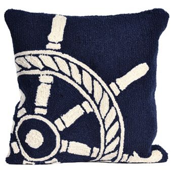 Liora Manne Ship Wheel Throw Pillow
