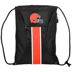 Forever Collectibles Cleveland Browns Striped Zipper Drawstring Backpack