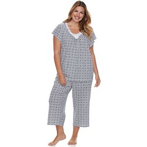 Plus Size Croft & Barrow® Pajamas: Tee & Capri Pajama Set