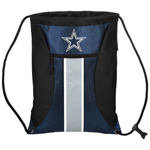 Forever Collectibles Dallas Cowboys Striped Zipper Drawstring Backpack