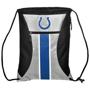 Forever Collectibles Indianapolis Colts Striped Zipper Drawstring Backpack
