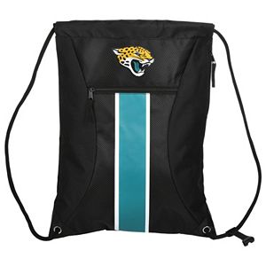Forever Collectibles Jacksonville Jaguars Striped Zipper Drawstring Backpack