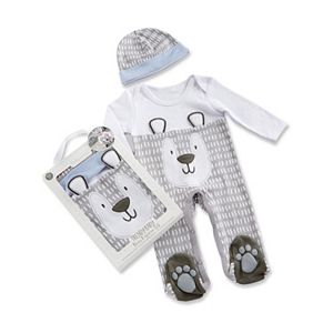 Baby Boy Baby Aspen Trendy Baby Bear 2-Piece Pajama Gift Set