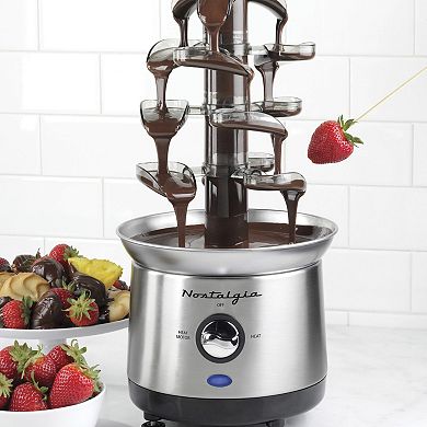 Nostalgia Electrics Cascading Chocolate Fondue Fountain