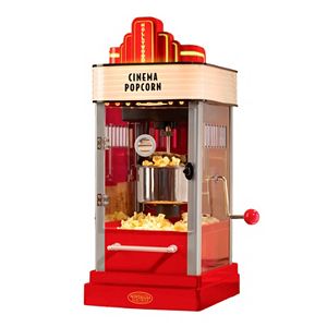 Nostalgia Electrics Hollywood Series Tabletop Popcorn Popper with Personalized Letter Marquis