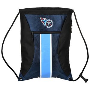 Forever Collectibles Tennessee Titans Striped Zipper Drawstring Backpack