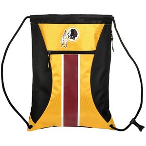 Forever Collectibles Washington Redskins Striped Zipper Drawstring Backpack