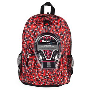 Kids Digital Camouflage Backpack & Headphones Set