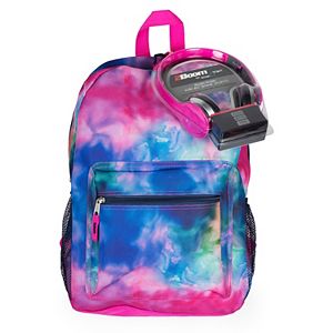 Kids Watercolor Backpack & Headphones Set