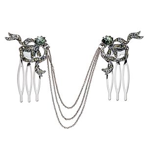 Simply Vera Vera Wang Bow Chain Dual Hair Comb