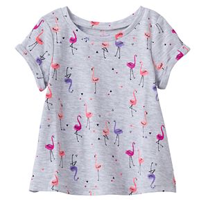 Baby Girl Jumping Beans® Print Swing Tee