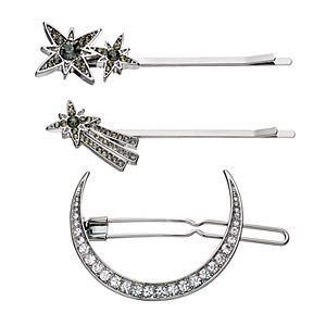 Simply Vera Vera Wang Crescent Hair Clip & Starburst Bobby Pin Set