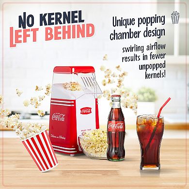 Nostalgia Electrics Limited Edition Coca-Cola 8-Cup Hot Air Popcorn Popper