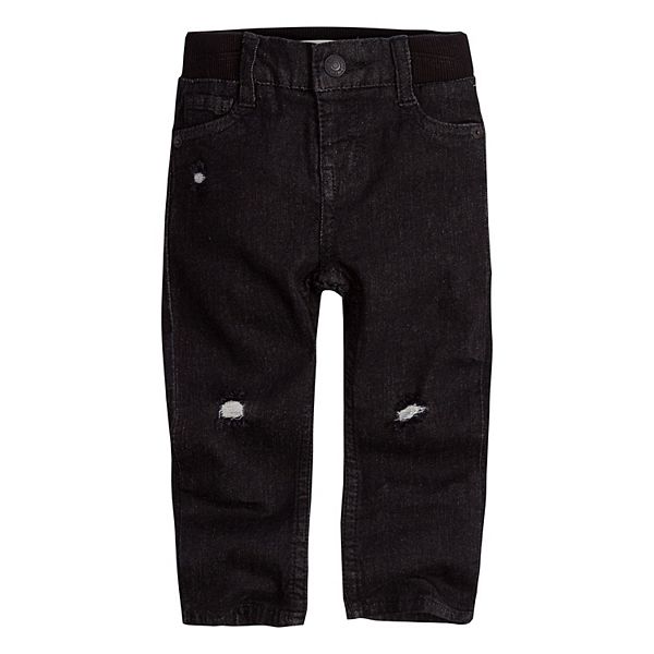 klinge appel lysere Baby Boy Levi's My First Skinny Distressed Black Jeans