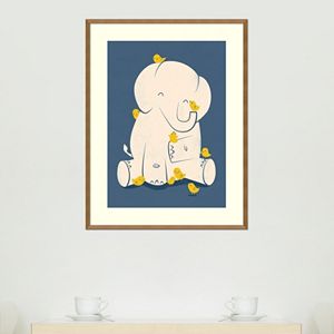 Amanti Art Mama Elephant Framed Wall Art
