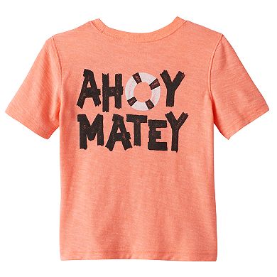 Toddler Boy Jumping Beans® Skull "Ahoy Matey" Graphic Tee