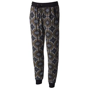 Juniors' Pink Rose Relaxed Fit Jogger Pants