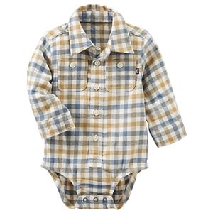 Baby Boy OshKosh B'gosh® Blue & Yellow Plaid Bodysuit