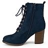 Journee Collection Baylor Women's Block Heel Ankle Boots